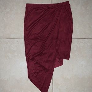 Women’s Burgundy Skirt
